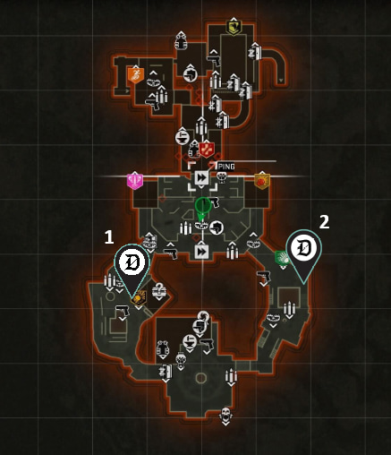 BO6 Zombies Citadelle des Morts minimap