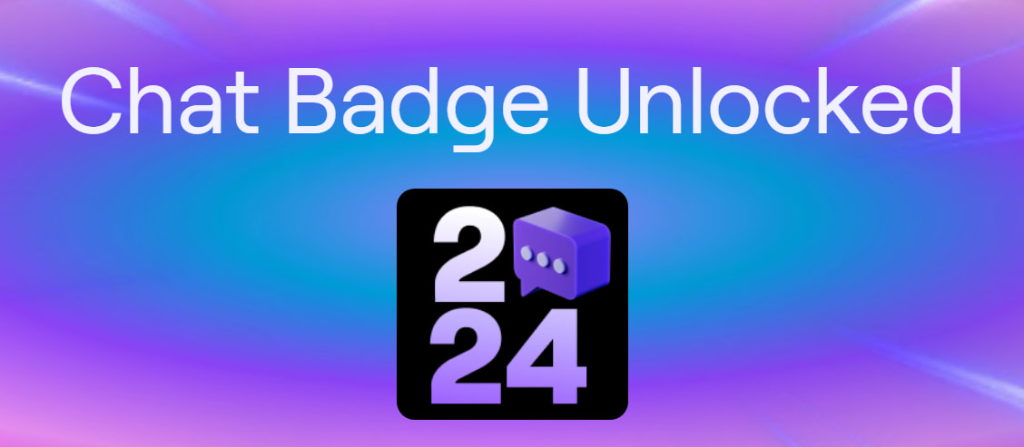 Twitch Recap 2024 chat badge