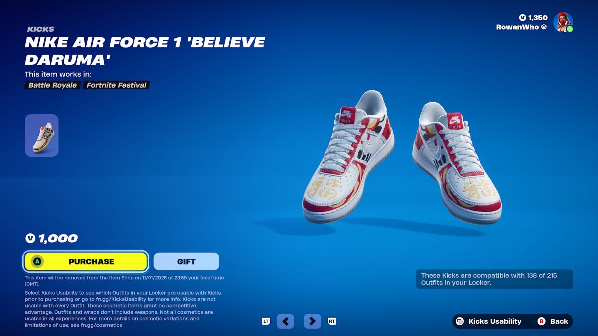 nike air force 1 believe daruma