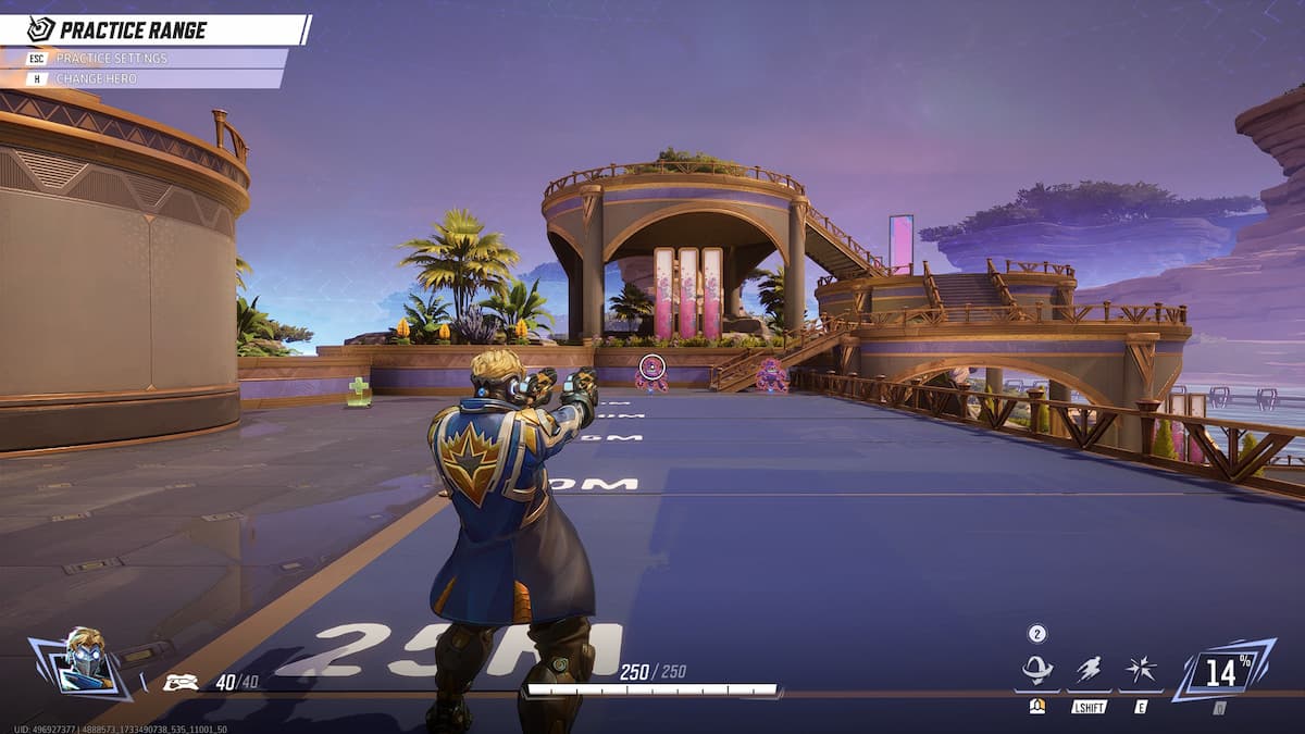 Star-Lord in the Marvel Rivals practice range