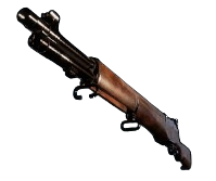 A double barreled assault rifle from Palworld. This is the semi-auto rifle