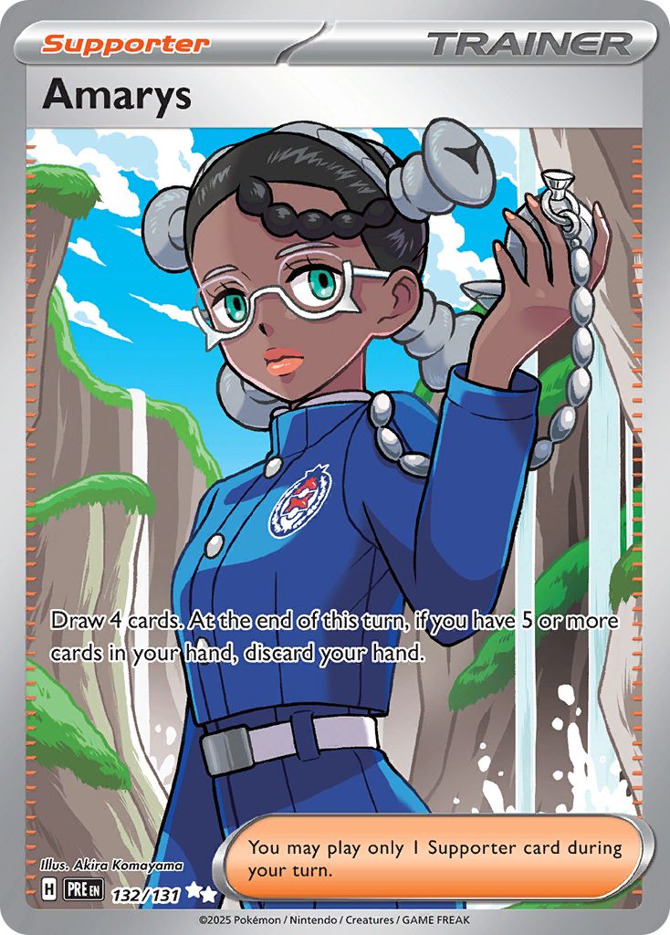 Amarys Pokémon card.