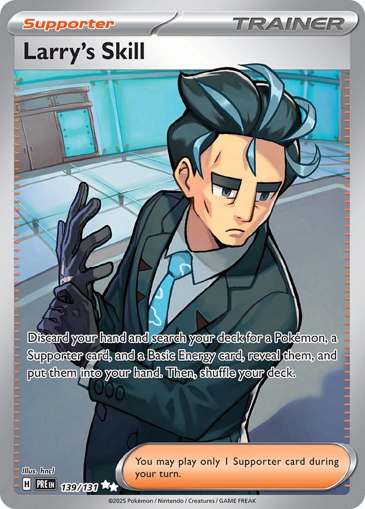Larry's Skill Pokémon card.