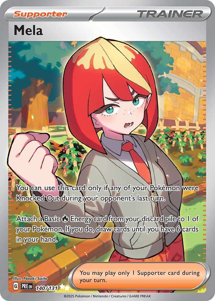 Mela Pokémon card.