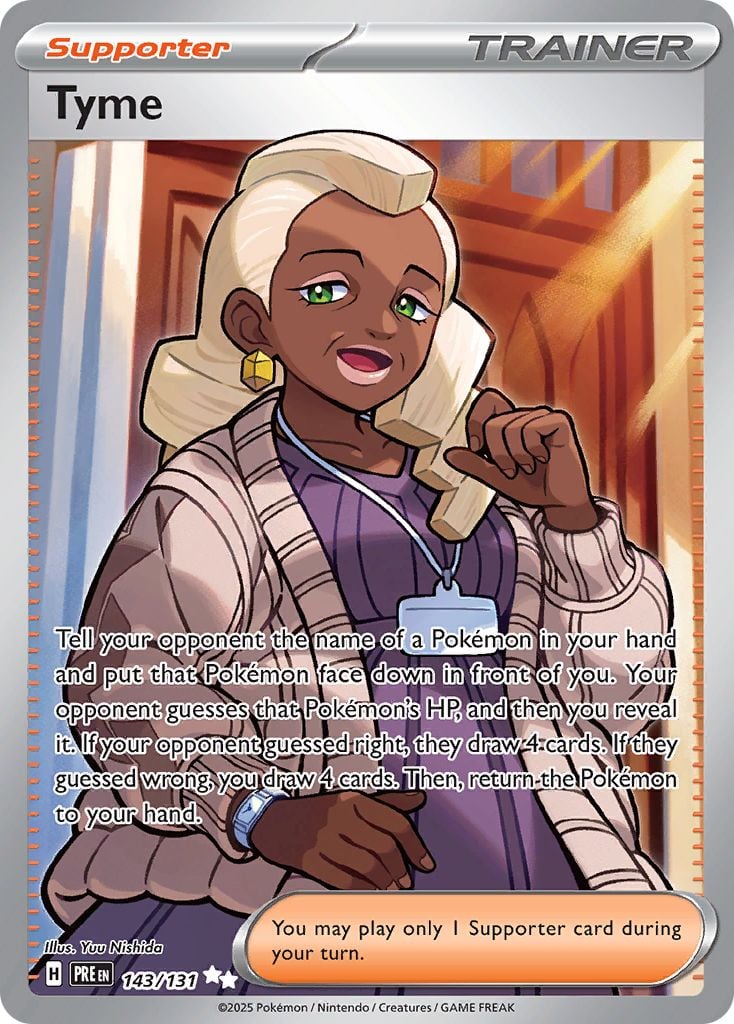 Thyme Pokémon card.