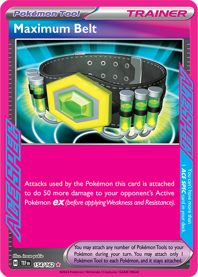 Maximum Belt Pokémon card.