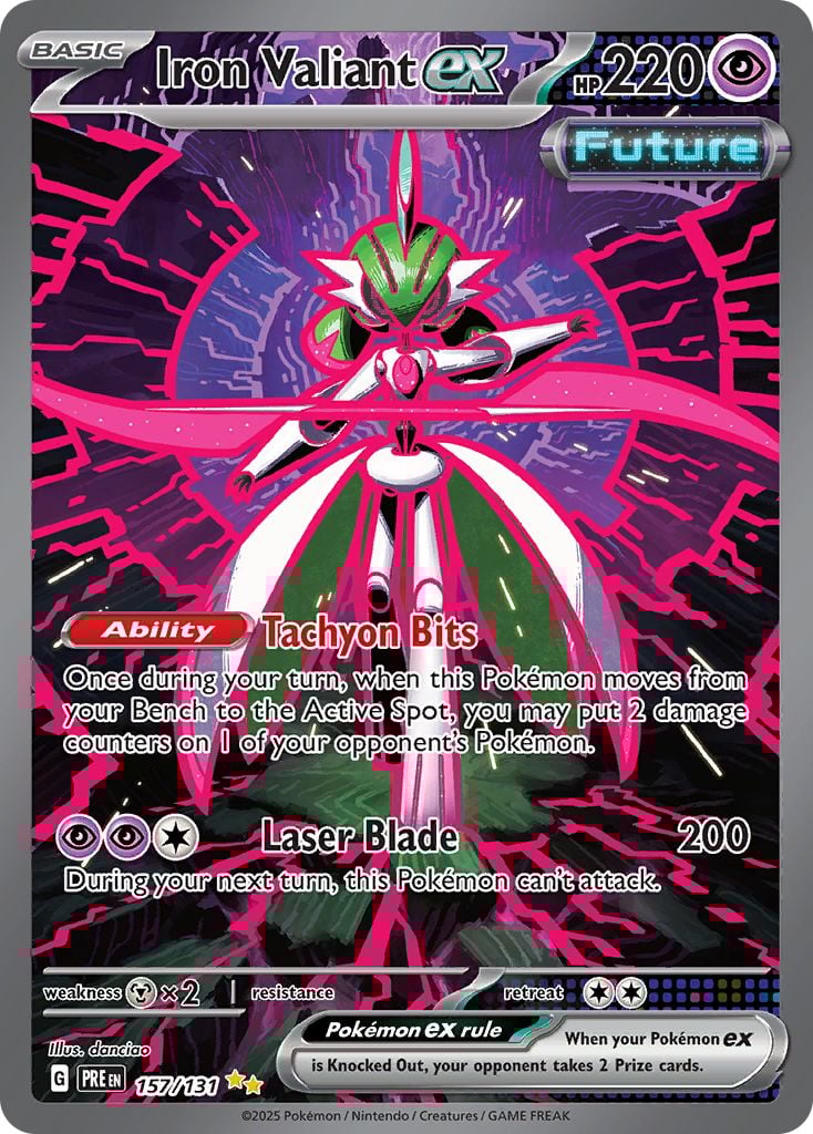 Iron Valiant ex Pokémon card.