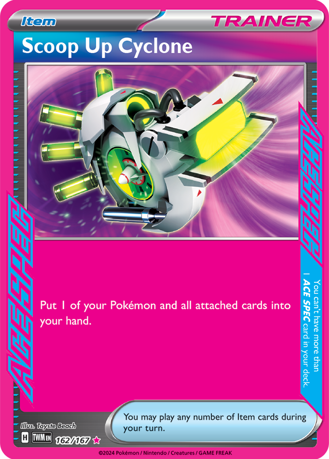 Scoop-Up Cyclone Pokémon card.