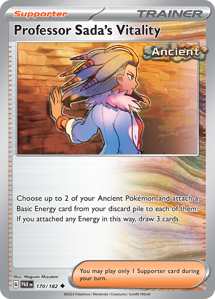 Professor Sada's Vitality Pokémon card.