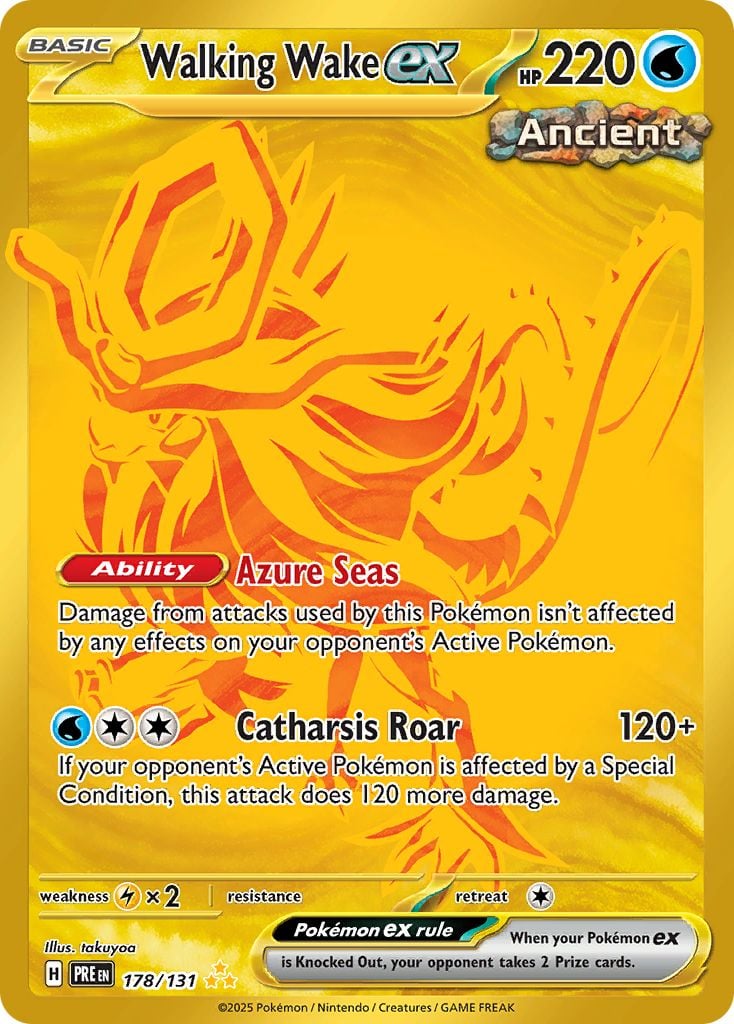 Walking Wake ex Pokémon card.
