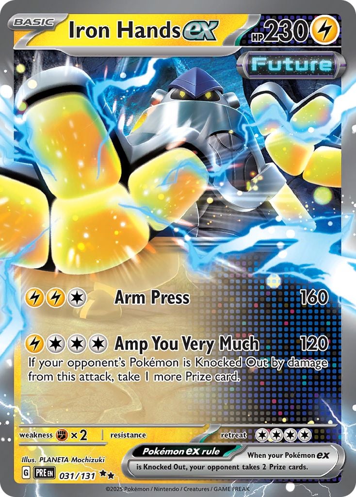 Iron Hands ex Pokémon card.