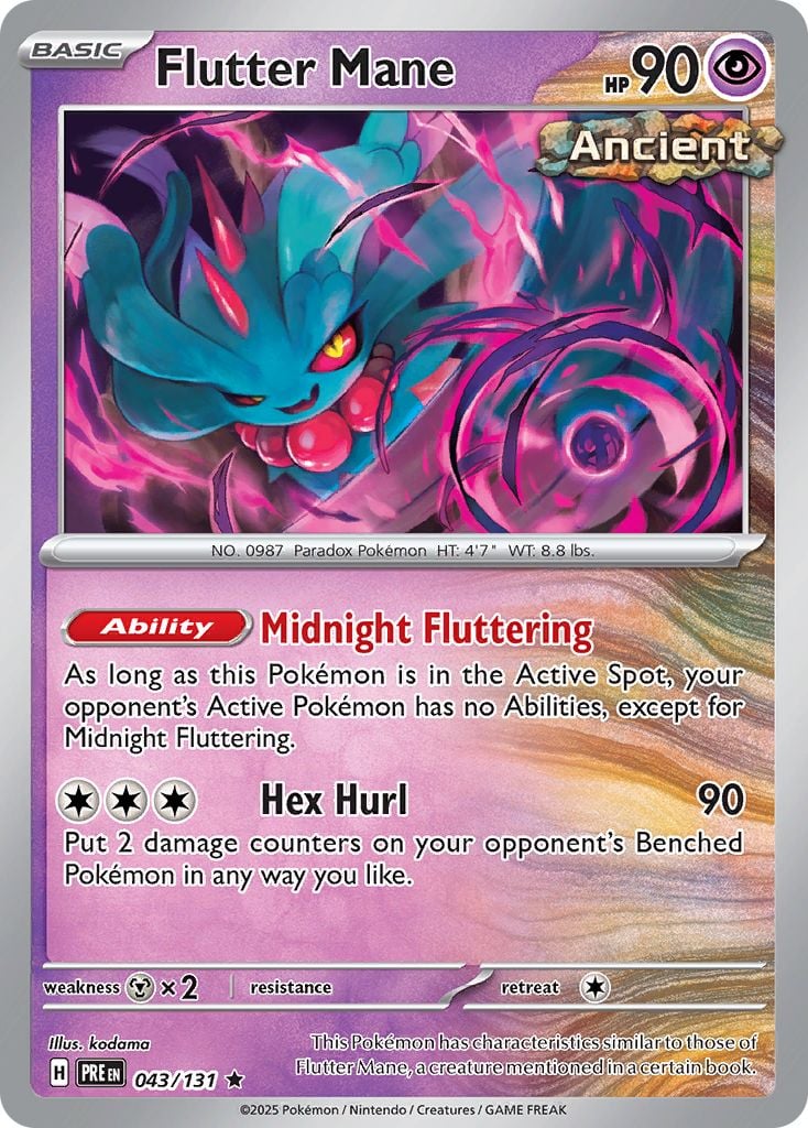 Flutter Mane Pokémon card.