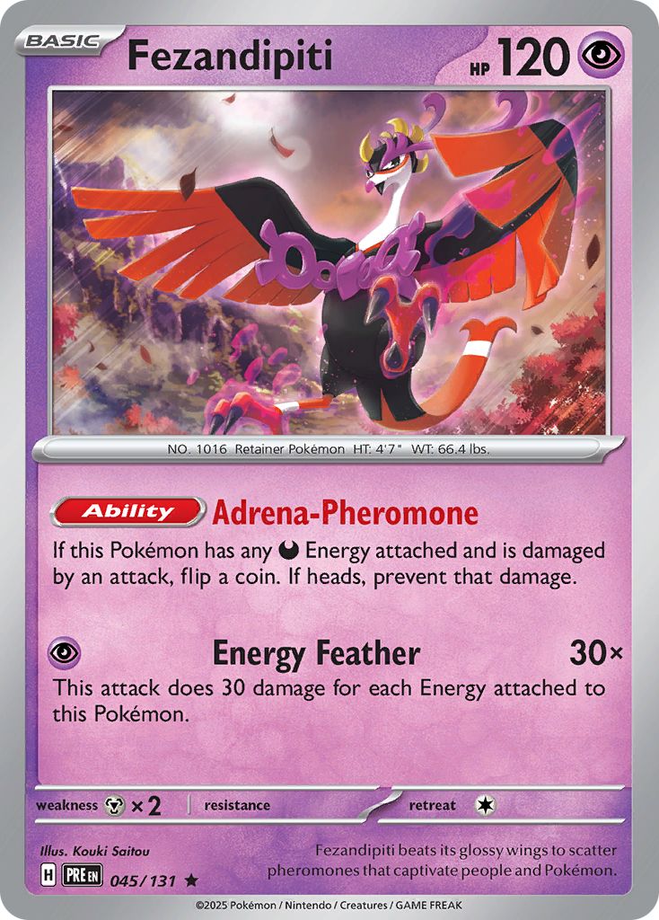 Fezandipiti Pokémon card.