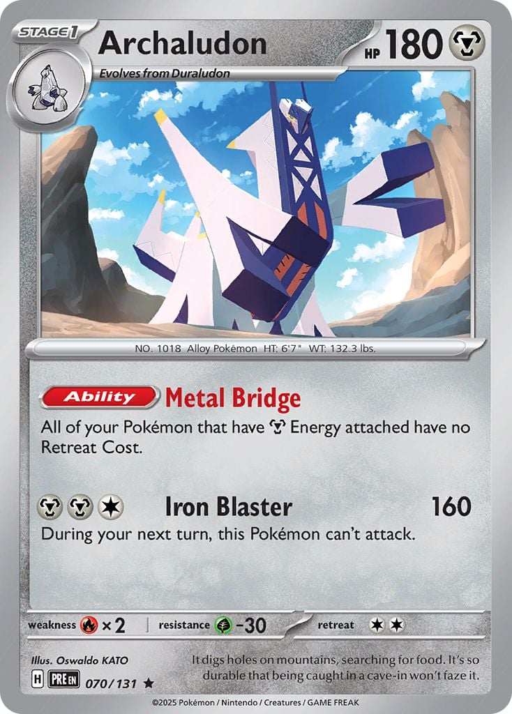 Archaludon Pokémon card.