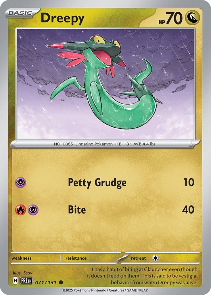 Dreepy Pokémon card.
