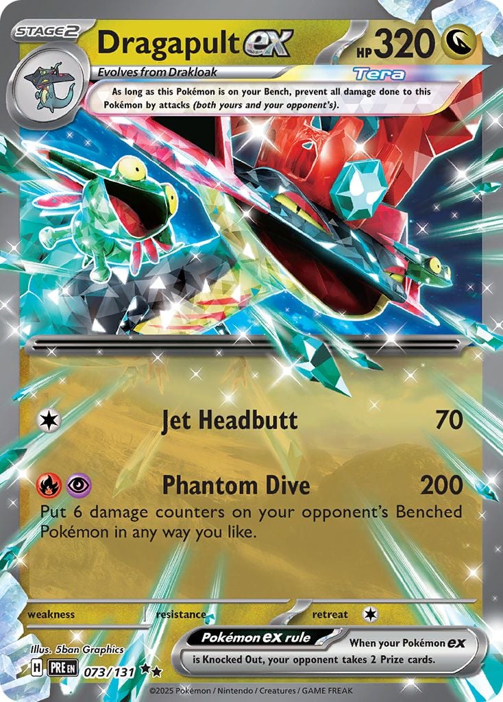 Dragapult ex Pokémon card.