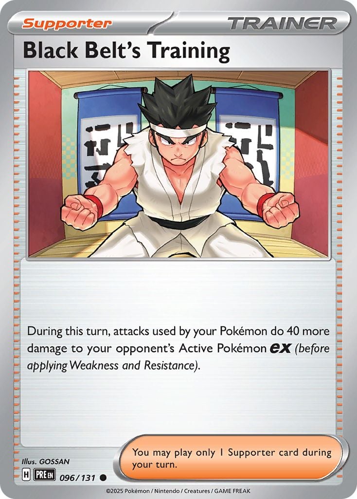 Black Belt's Training Pokémon card.