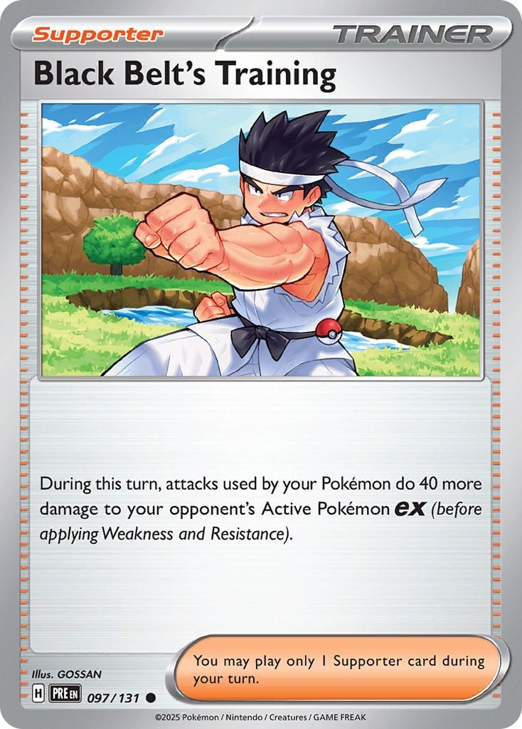 Black Belt's Training Pokémon card.