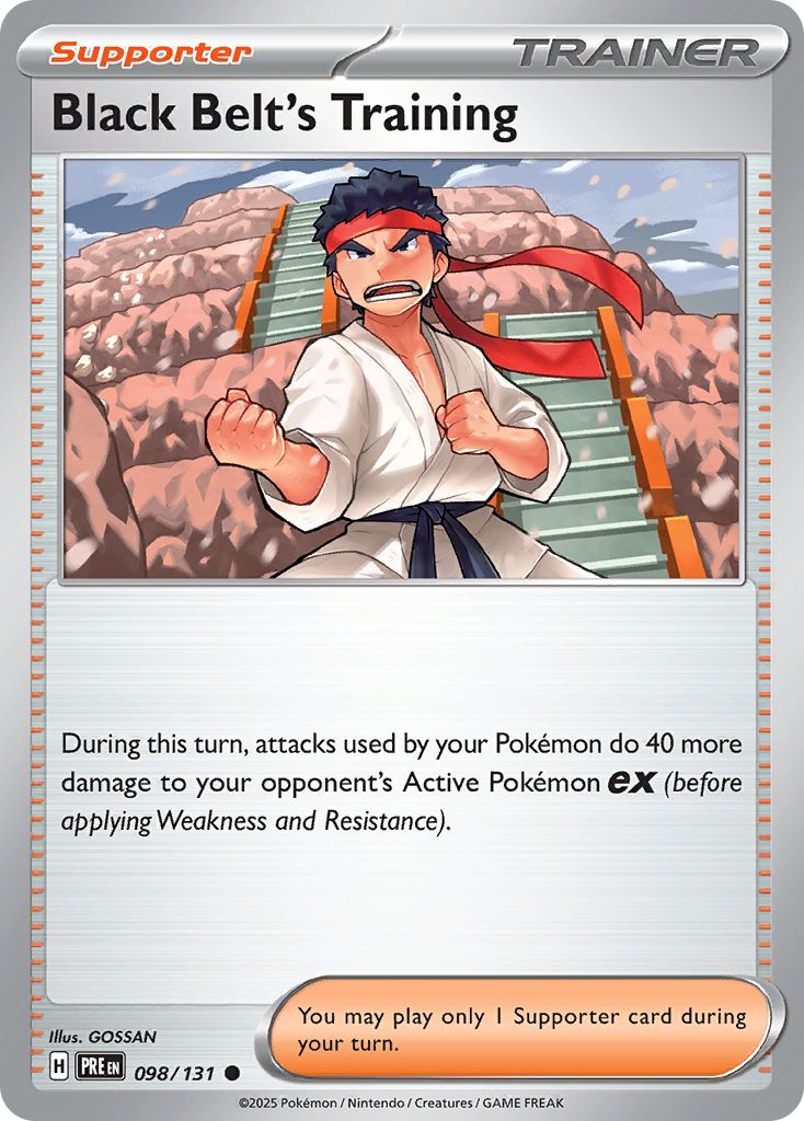 Black Belt's Training Pokémon card.