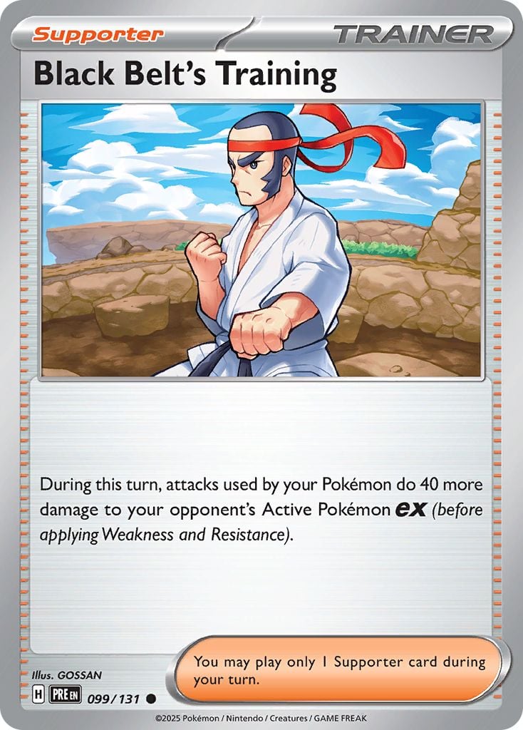 Black Belt's Training Pokémon card.