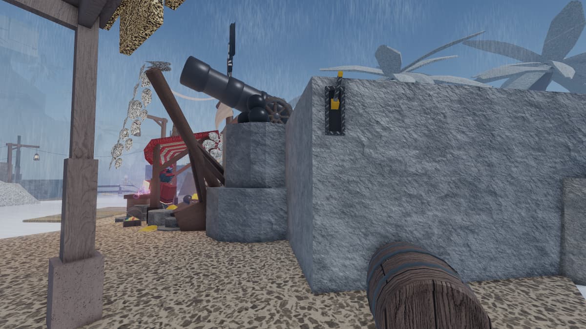 Picture showing the lever two location in Fisch.