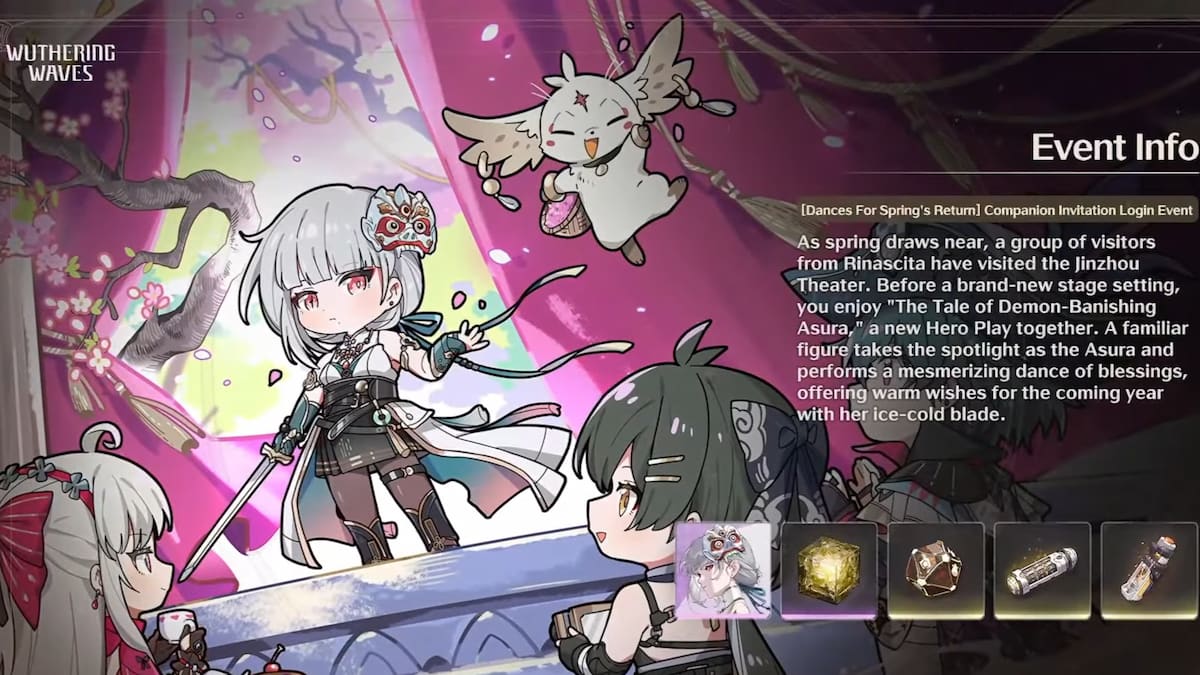 The Dances for Spring's Return login event in Wuthering Waves.