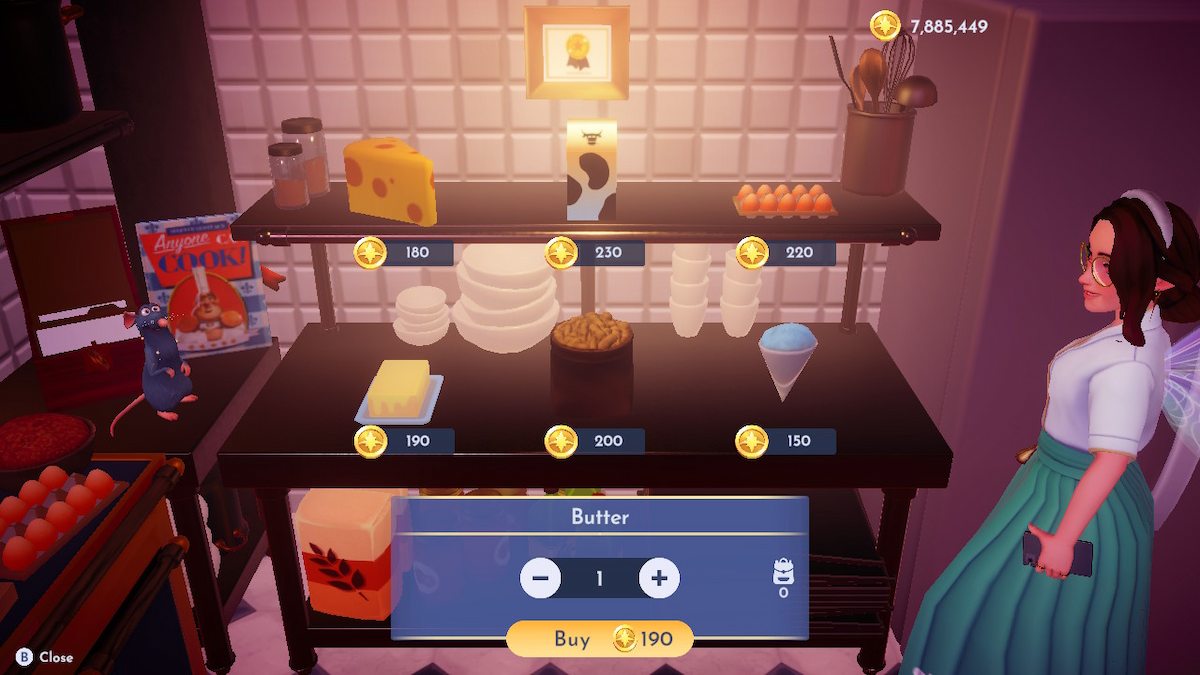 Buying butter in DDV.