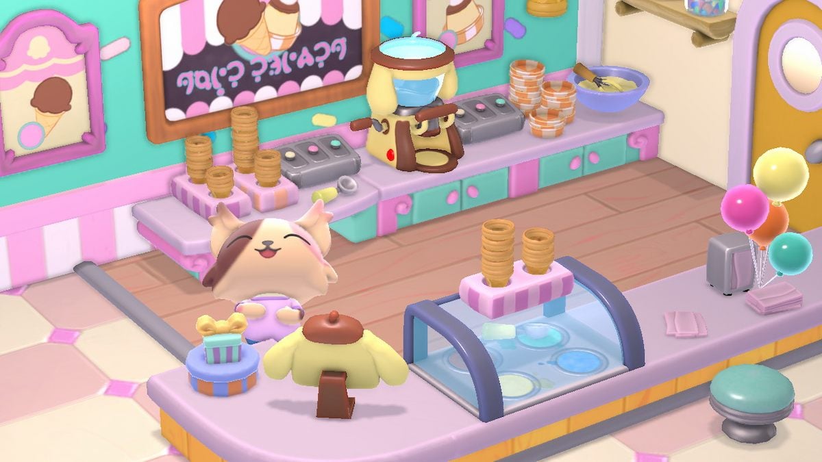The dessert machine in Hello Kitty Island Adventure.