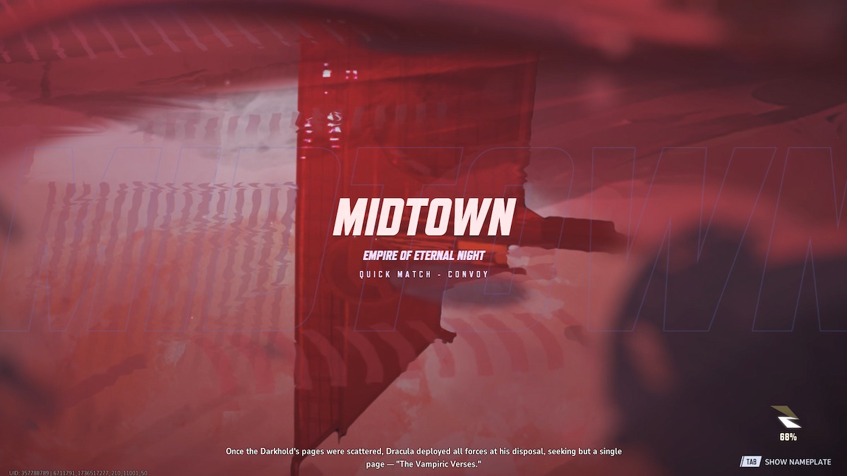 Loading into a game on the Midtown map in Marvel Rivals.