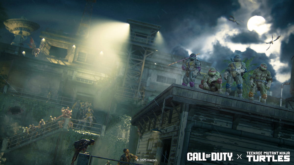 Ninja Turtles in BO6 Zombies artwork