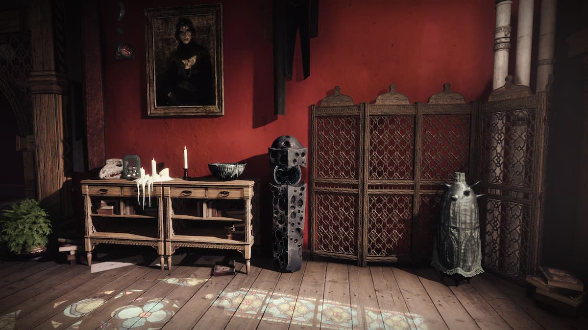 A dark totem with a small ball of Taken energy inside Eris' apartment.