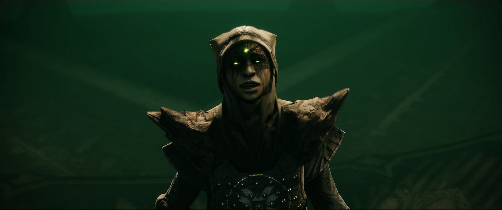 A hoodless Eris Morn reveals her eyes for the first time.