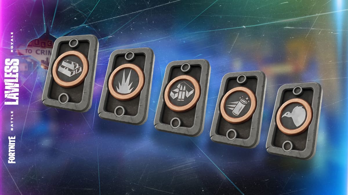 Picture showing the boons for Fortnite Lawless season.