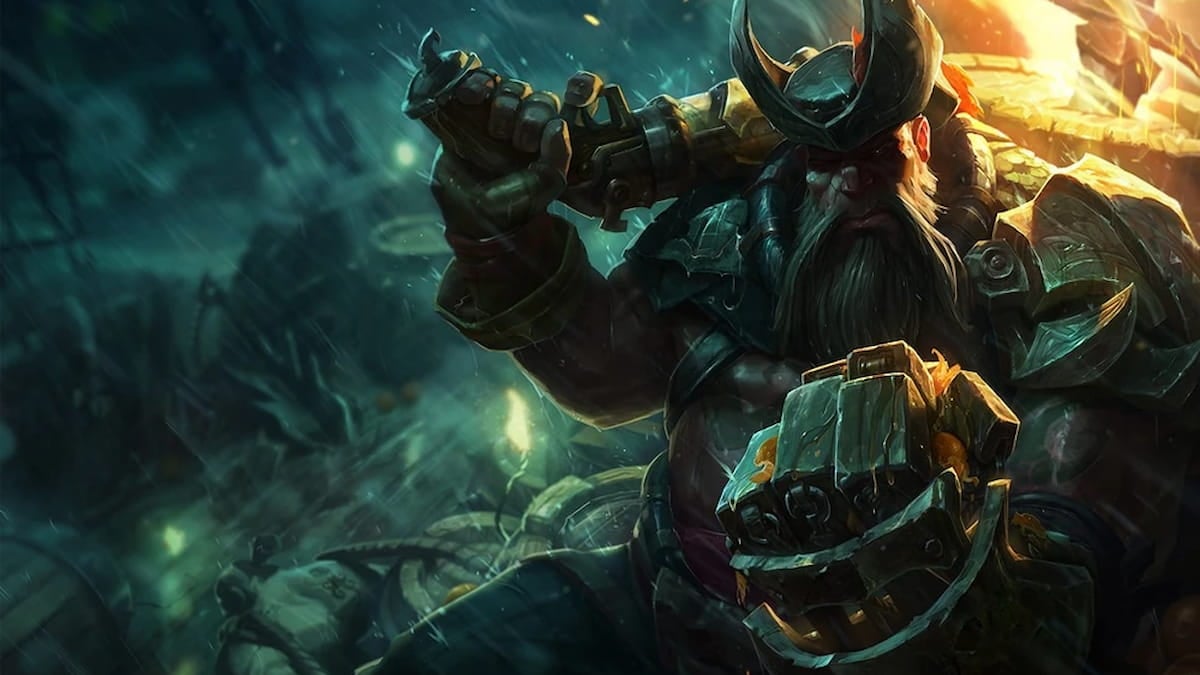 Picture showing Gangplank in League of Legends.