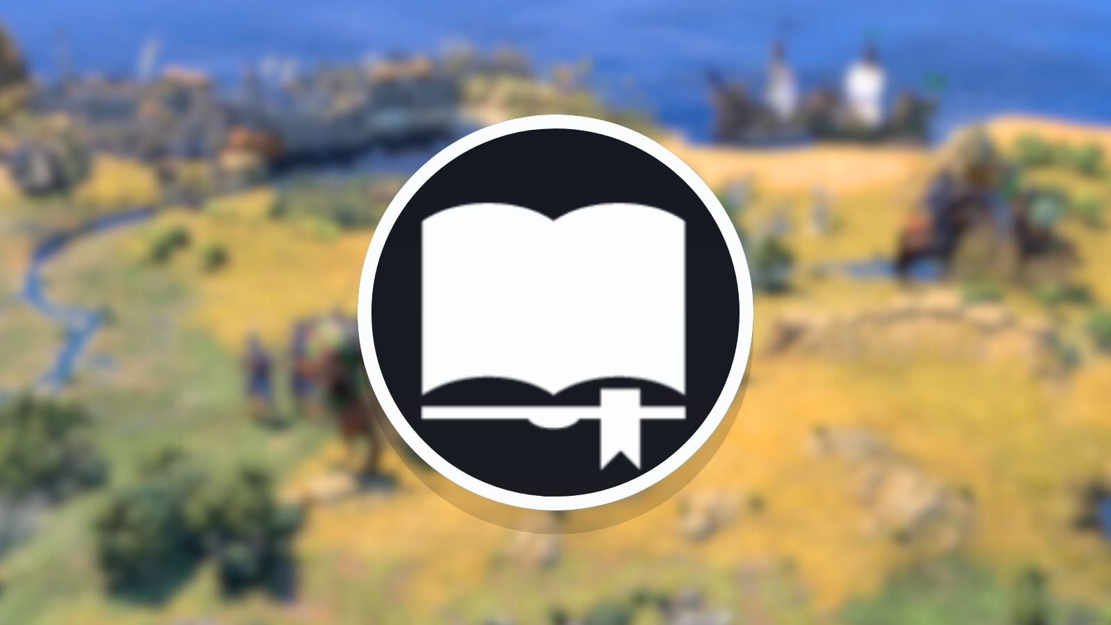 Missionary logo from Civilization 7 with blurred game background behind it.