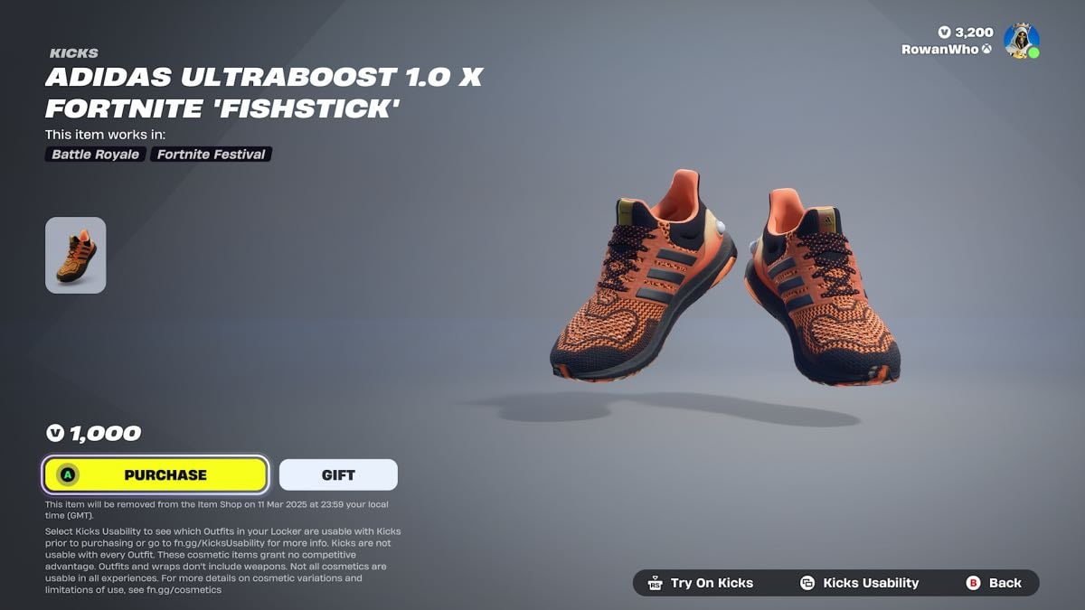 Adidas Ultraboost 1.0 X Fortnite ‘Fishstick’