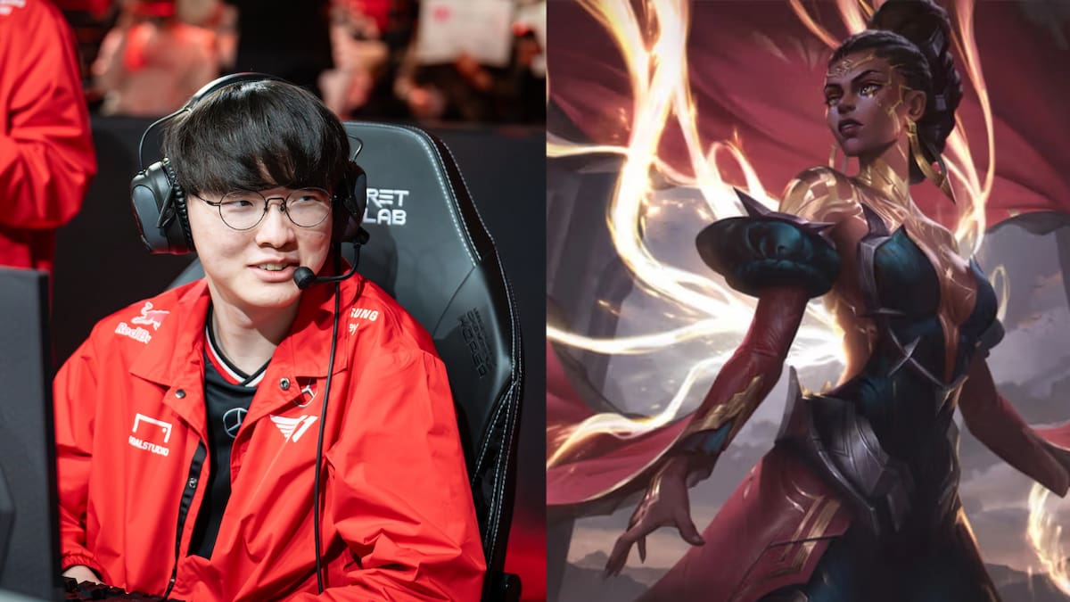 Picture showing Faker alongside Mel in League of Legends.