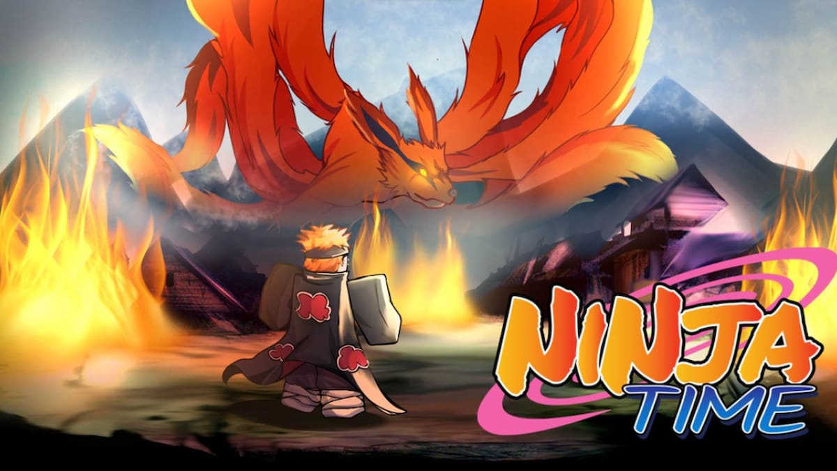 Picture showing a powerful ninja in Ninja Time game.