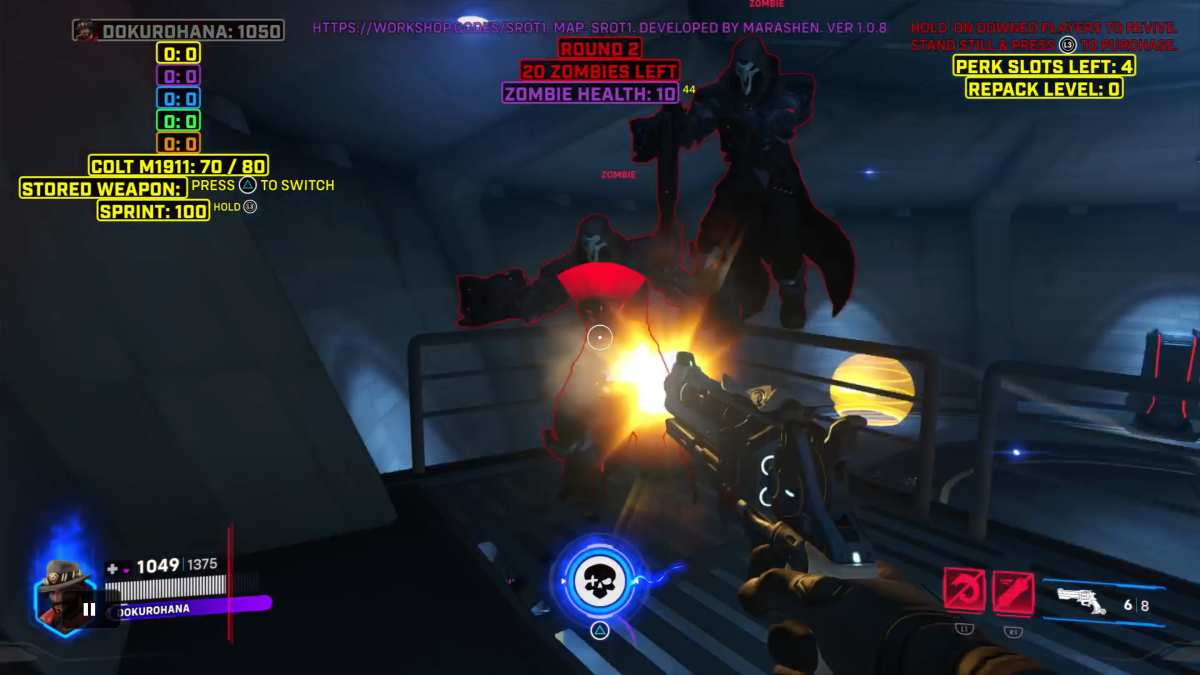 Reaper as Cod Zombies in Overwatch 2