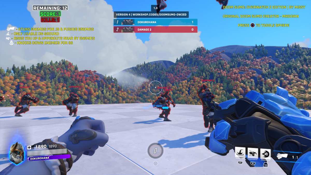 Doom Sumo in Overwatch 2 code game