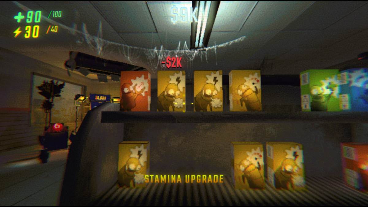 Looking at the upgrades inside R.E.P.O's store with the Stamina Upgrade highlighted