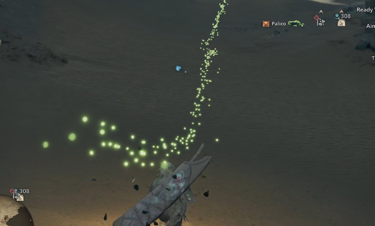 a shooting star creature awaits us in the dessert