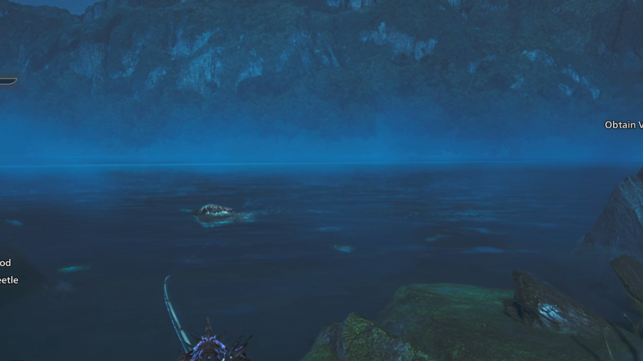 a glowing squid at night in the foret of wilds