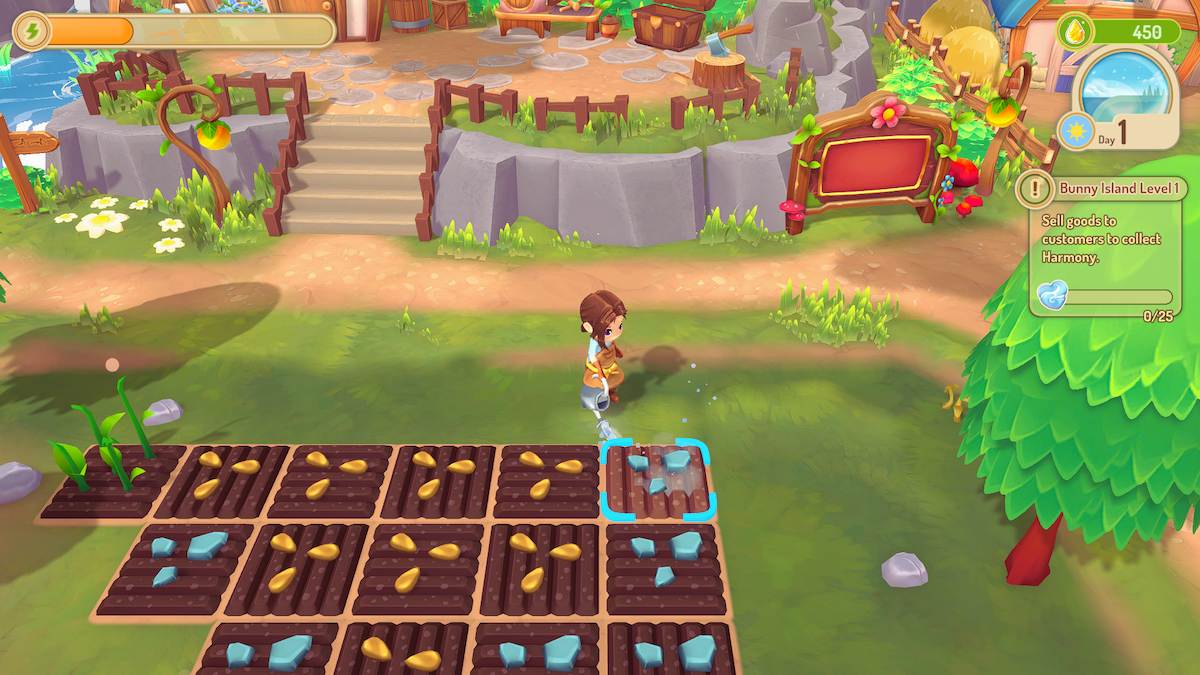 Farming in Sugardew Island.