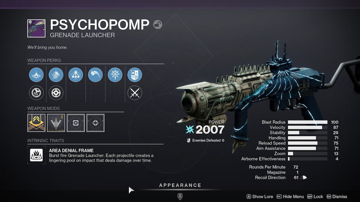 Psychopomp roll in Destiny 2