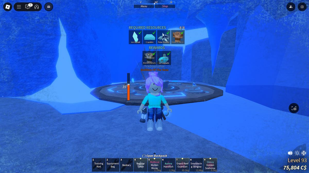 Challenger's Deep quest in Fisch.