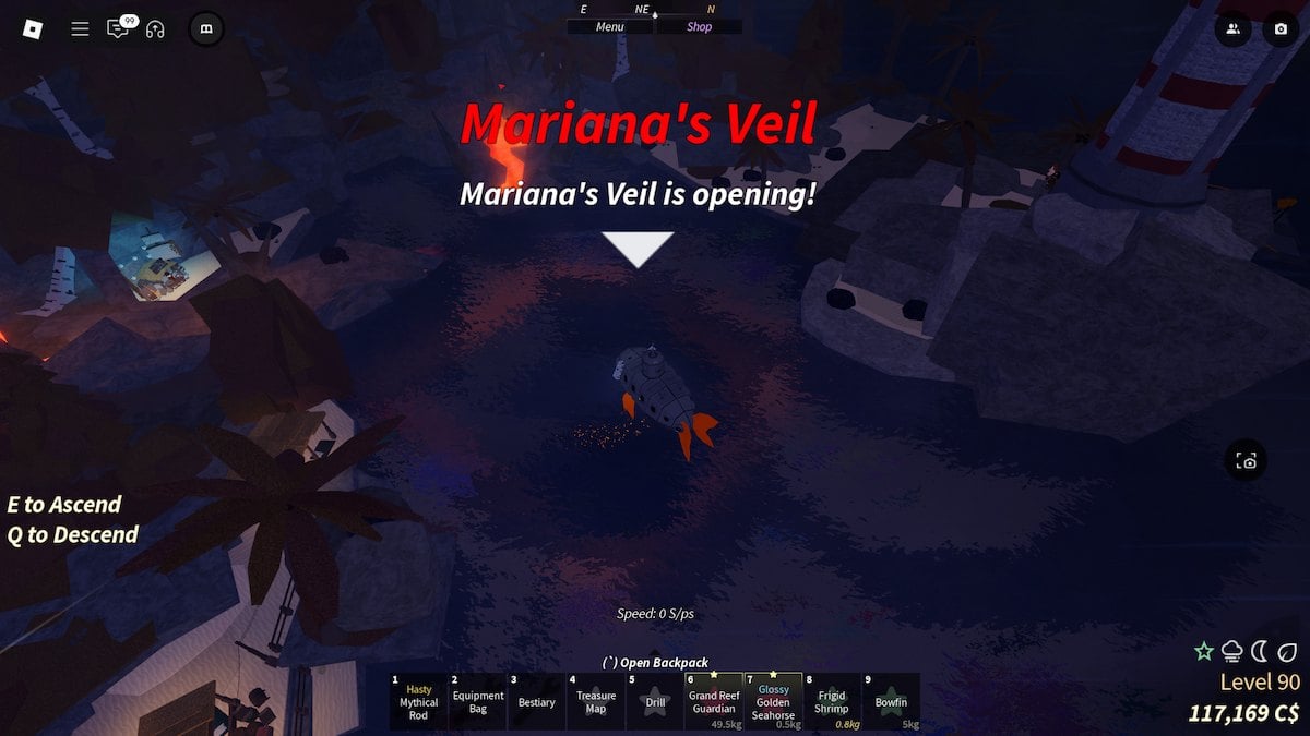 Mariana's Veil entrance in Fisch.