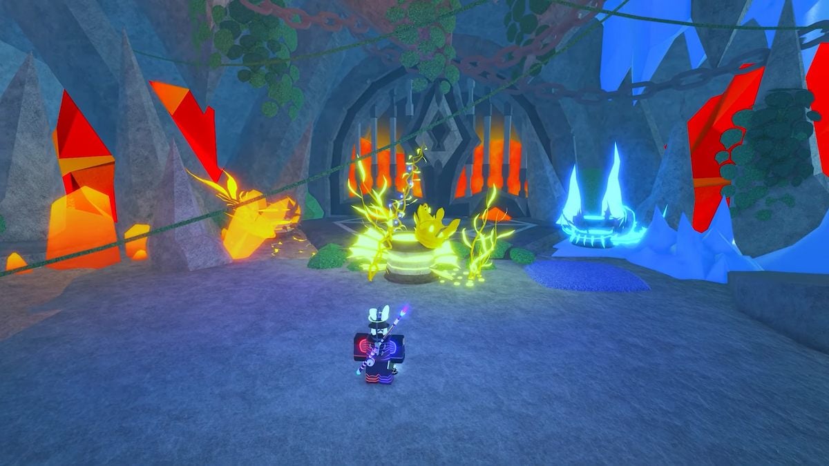 Veil of the Forsaken entrance in the Calm Zone in Fisch.