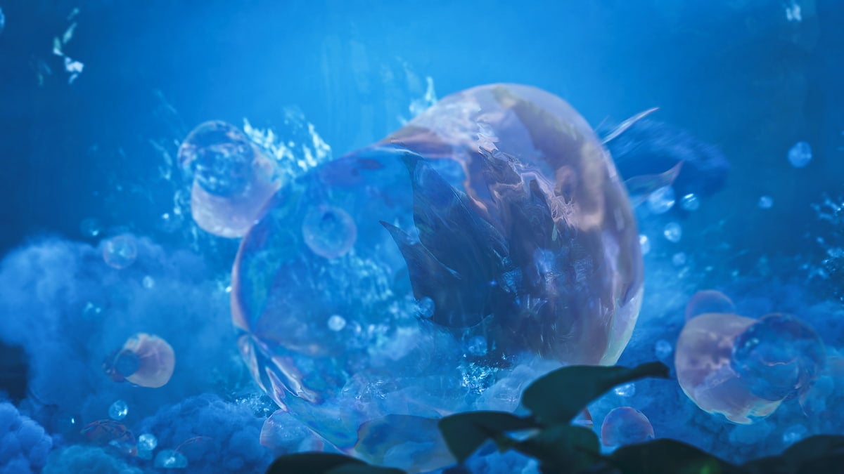 Mizutsune as it appears in Monster Hunter Wilds