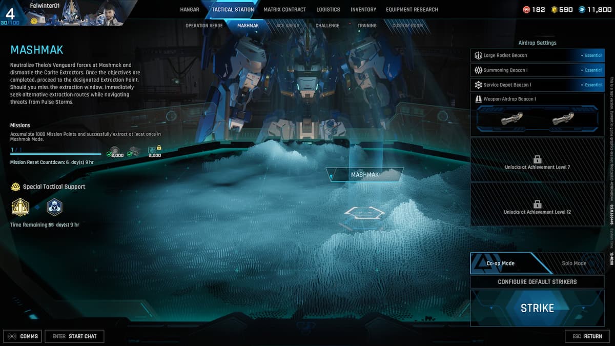 Mashmak mode screen in Mecha BREAK